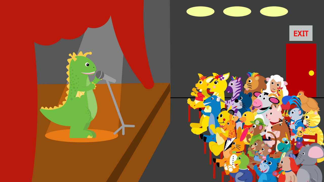 Bard performing Stand Up Comedy by Mozart8889 on DeviantArt