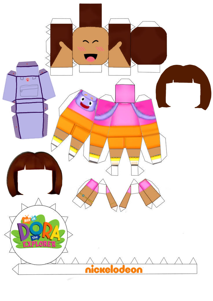 Dora the Explorer Papercraft by repandadoodle on DeviantArt