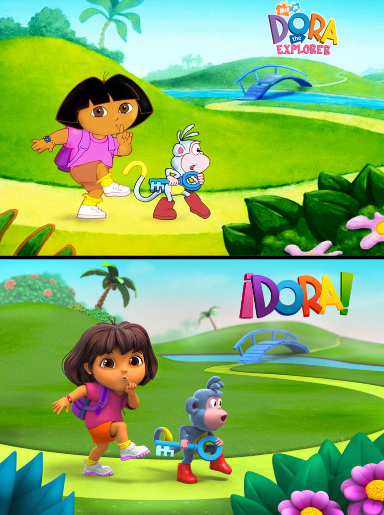 Dora Rages Dora comparison by repandadoodle on DeviantArt