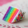 Rainbow Cake Necklace