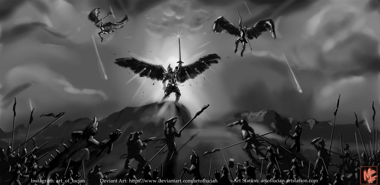 Light vs. Darkness by ArtofLucian on DeviantArt