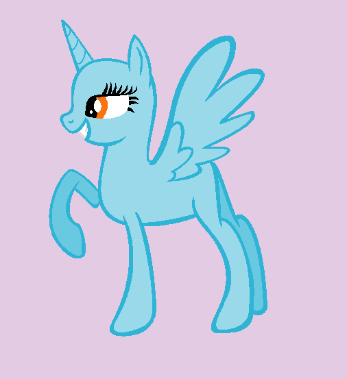 Alicorn Pony Base by Rain-Approves on DeviantArt