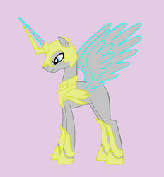 Male Alicorn in Armour - Base