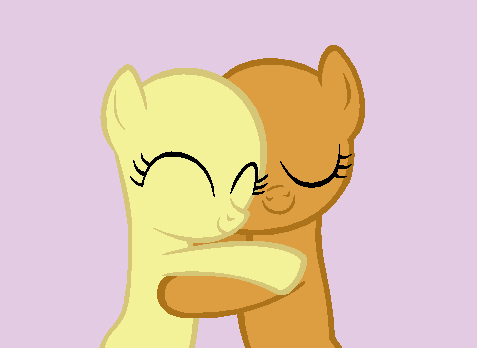 Fillies Hugging - Base