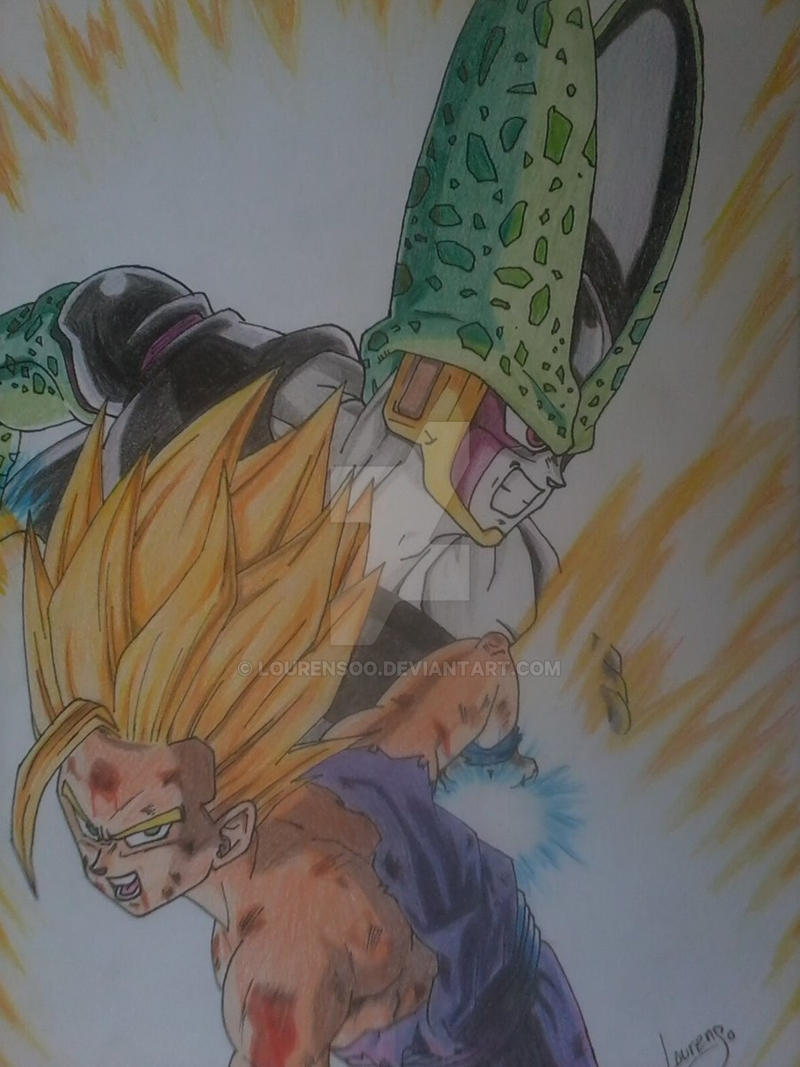 Gohan Vs Cell by Lourensoo on DeviantArt