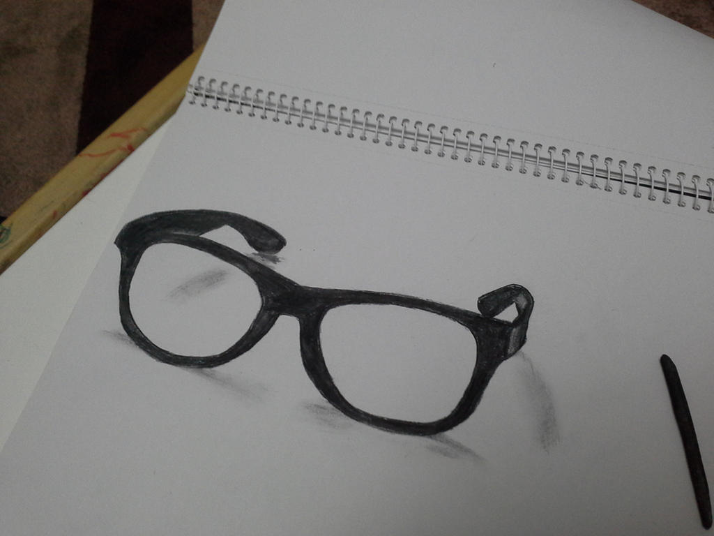 3D glasses drawing