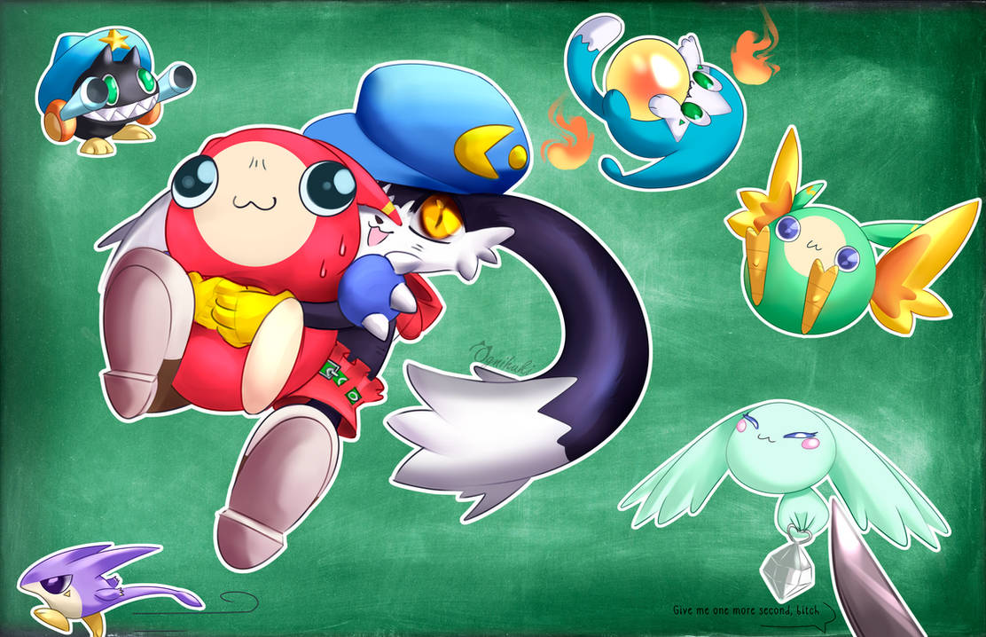 Klonoa with Moo (and other) by Ognihuki on DeviantArt