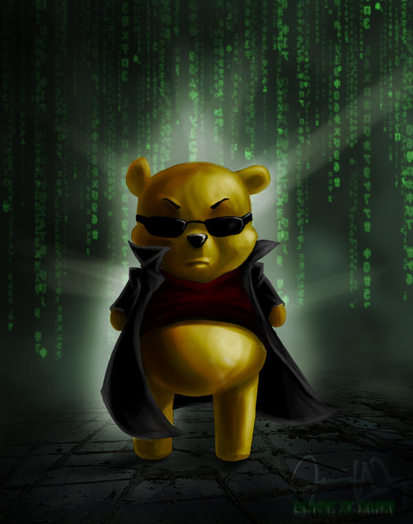 Matrix Pooh by blackXXraine on DeviantArt
