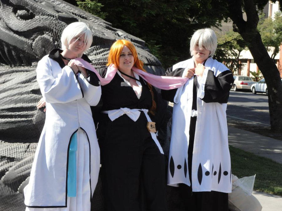 Gin, Rangiku, Captain Ichimaru by StrawberryYoko on DeviantArt