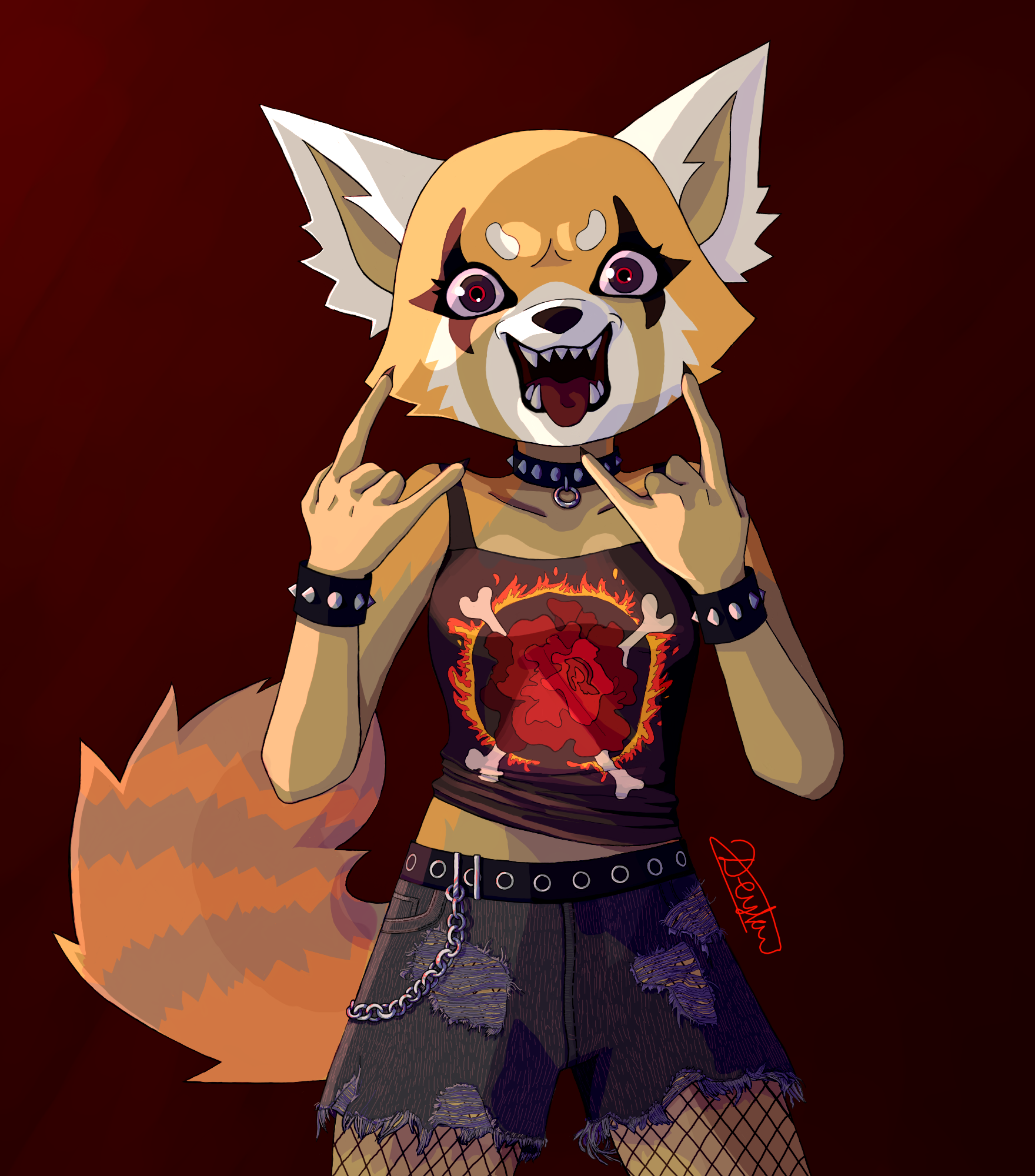 Aggretsuko Refrence Aggretsuko by balterrwald on DeviantArt