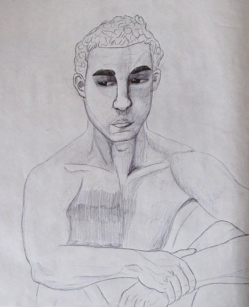 male figure pen drawing by adamirpierce on DeviantArt