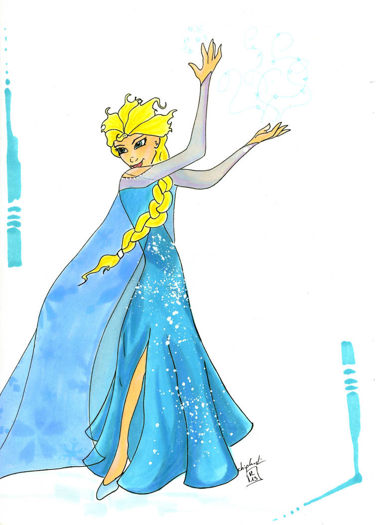 Elsa creates magic by chip-crock on DeviantArt