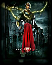 Man Of Steel 2 Poster Featuring Black Adam