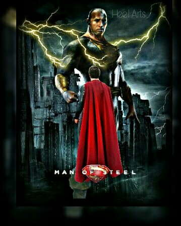 Black Adam meets Man of Steel