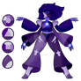 Musgravite ( Amethyst/Garnet/Lapis Lazuli )