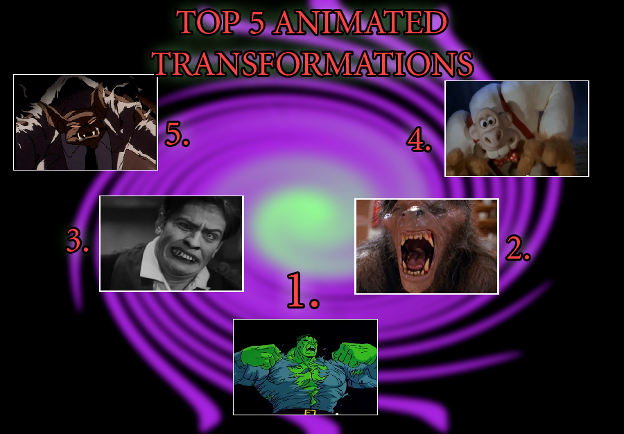 Top 5 Transformations by JasonPictures on DeviantArt
