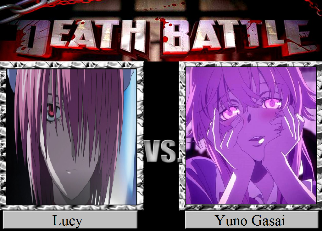 Yuno Gasai vs Lucy (Mirai Nikki vs Elfen Lied) DEATH BATTLE