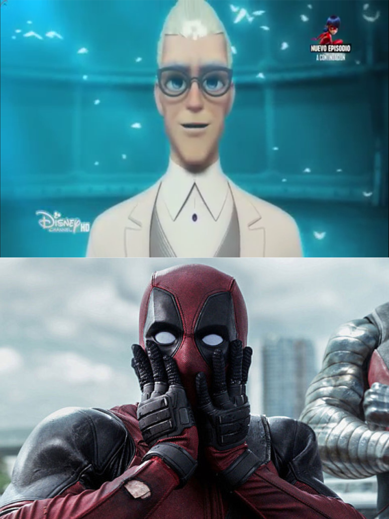 Deadpool Gasps At Gabriel Agreste Being Hawk Moth By Jasonpictures On Deviantart