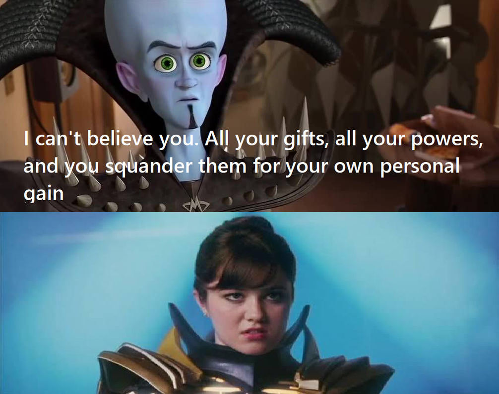Megamind disappointed in Gwen Grayson by JasonPictures on DeviantArt