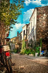 Streets on Bozcaada Turkey by cenkakyildiz