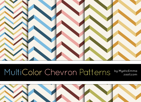 MultiColor Chevron Patterns