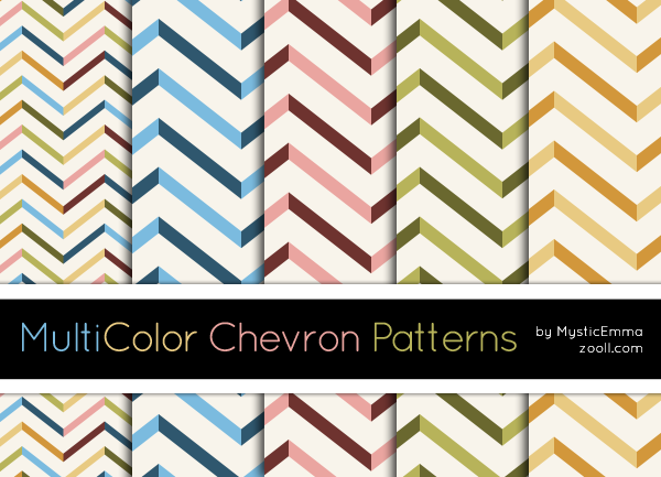 MultiColor Chevron Patterns by MysticEmma