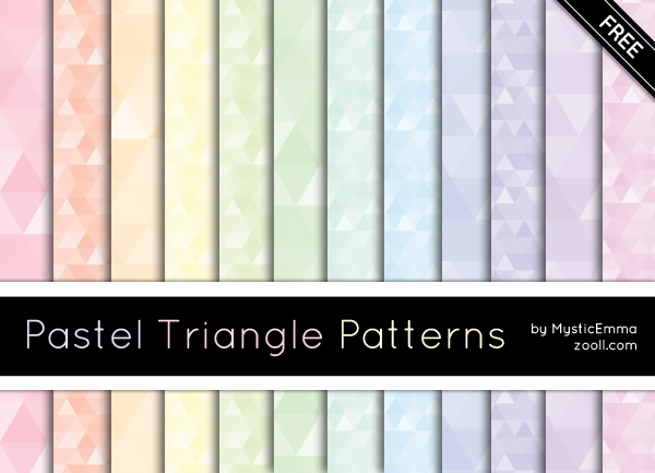 Pastel Triangular Pattern Pastel Triangle Patterns by MysticEmma on DeviantArt