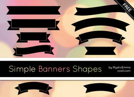 Simple Banners Shapes