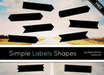 Simple Labels Shapes