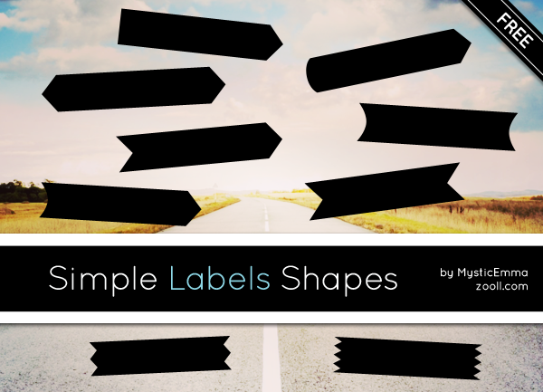 Simple Labels Shapes by MysticEmma