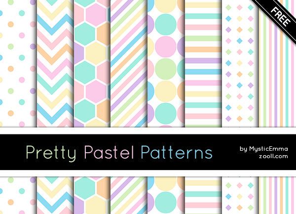 Patterns Pastell Pretty Pastel Patterns by MysticEmma on DeviantArt