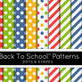 Back To School Dots And Stripes Patterns