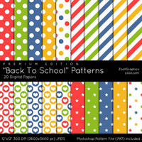 Back To School Patterns - Premium Edition