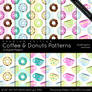 Coffee And Donuts Patterns Premium Edition