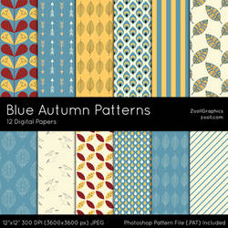 Blue Autumn Patterns