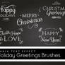 Holiday Greetings Brushes