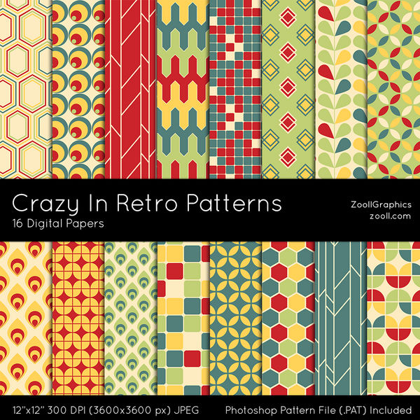 Crazy In Retro Patterns by MysticEmma