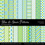 Blue And Green Patterns
