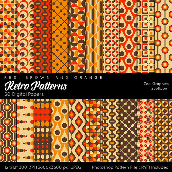 Retro Patterns by MysticEmma on DeviantArt