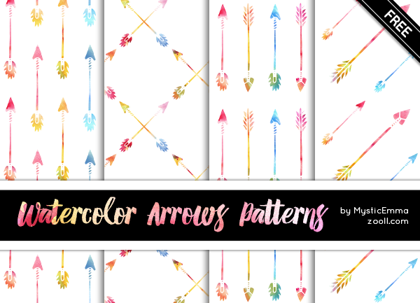 Watercolor Arrows  Patterns