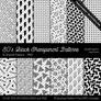 80's Black Transparent Patterns