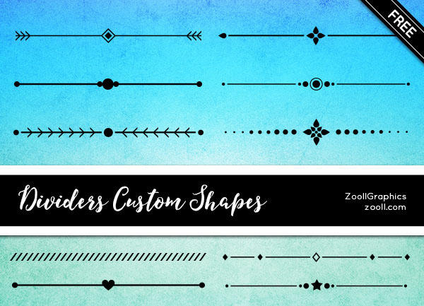 Rectangle Shape Deviders Dividers Custom Shapes by MysticEmma on DeviantArt