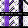 Black, Purple And Gray Digital Papers