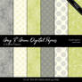 Gray And Green Digital Papers