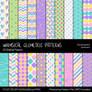 Whimsical Geometric Digital Papers