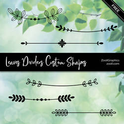 Leaves Dividers Custom Shapes