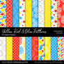 Yellow, Red And Blue Digital Papers