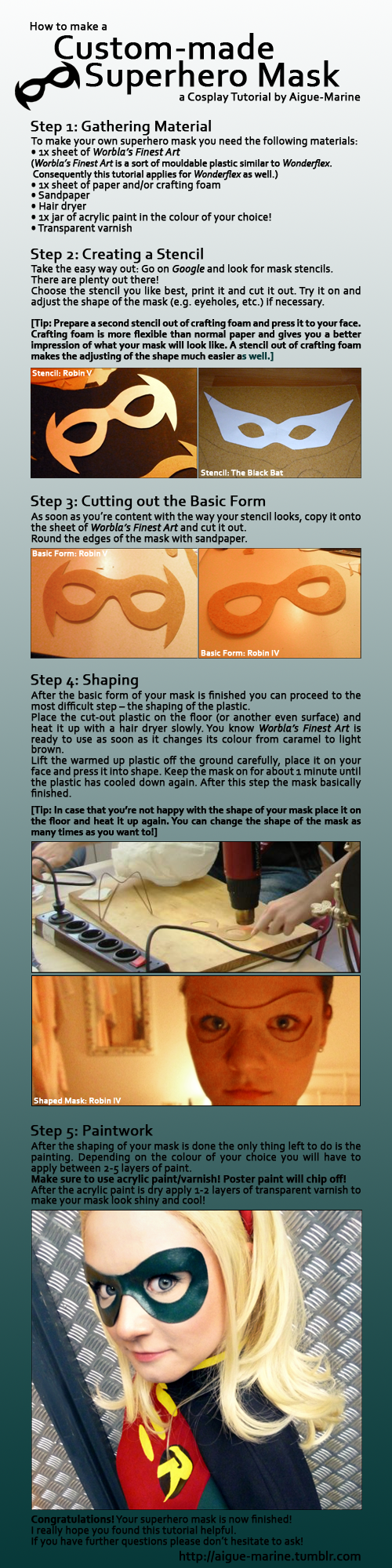 Tutorial: Custom-made Superhero Mask by Aigue-Marine