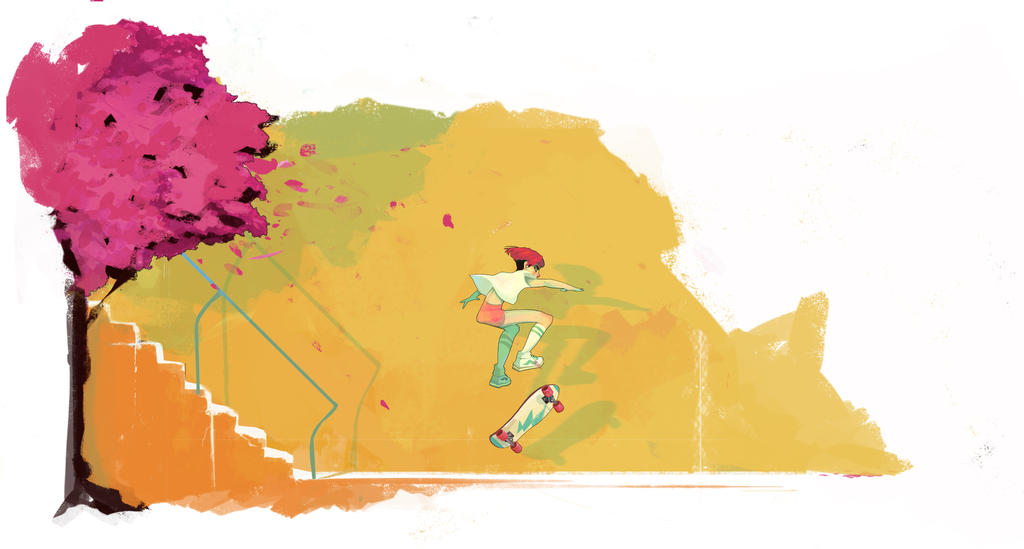 Skate Trick by Chiara-Maria