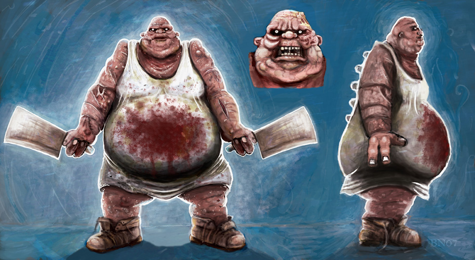 The butcher character design